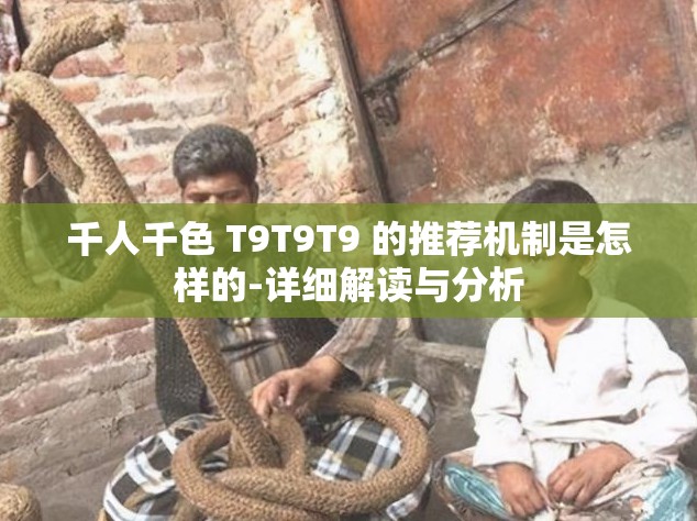 千人千色 T9T9T9 的推荐机制是怎样的-详细解读与分析